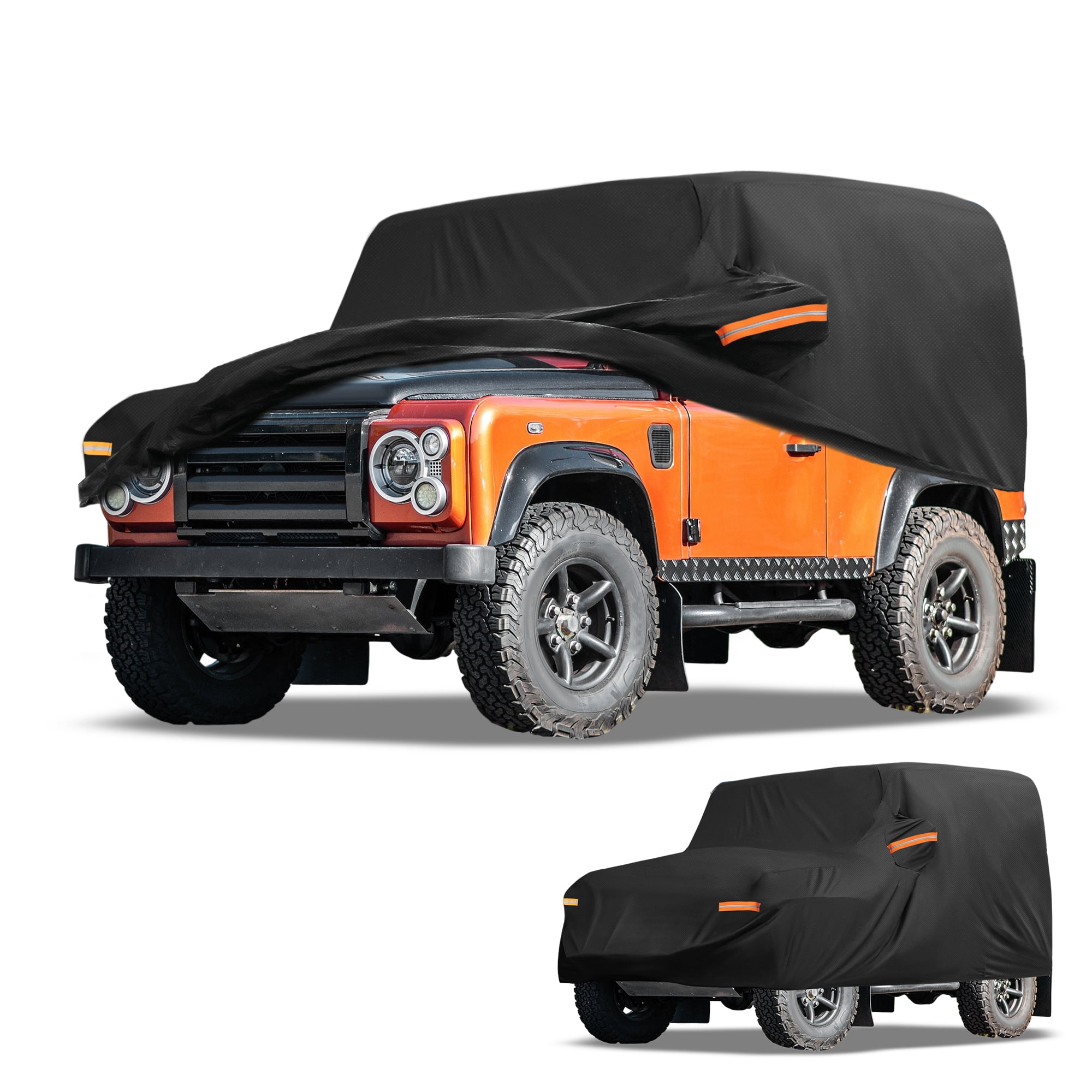Unique Bargains UV-Resistant Car Cover Black ["for Land Rover Defender 90 2020-2025"]