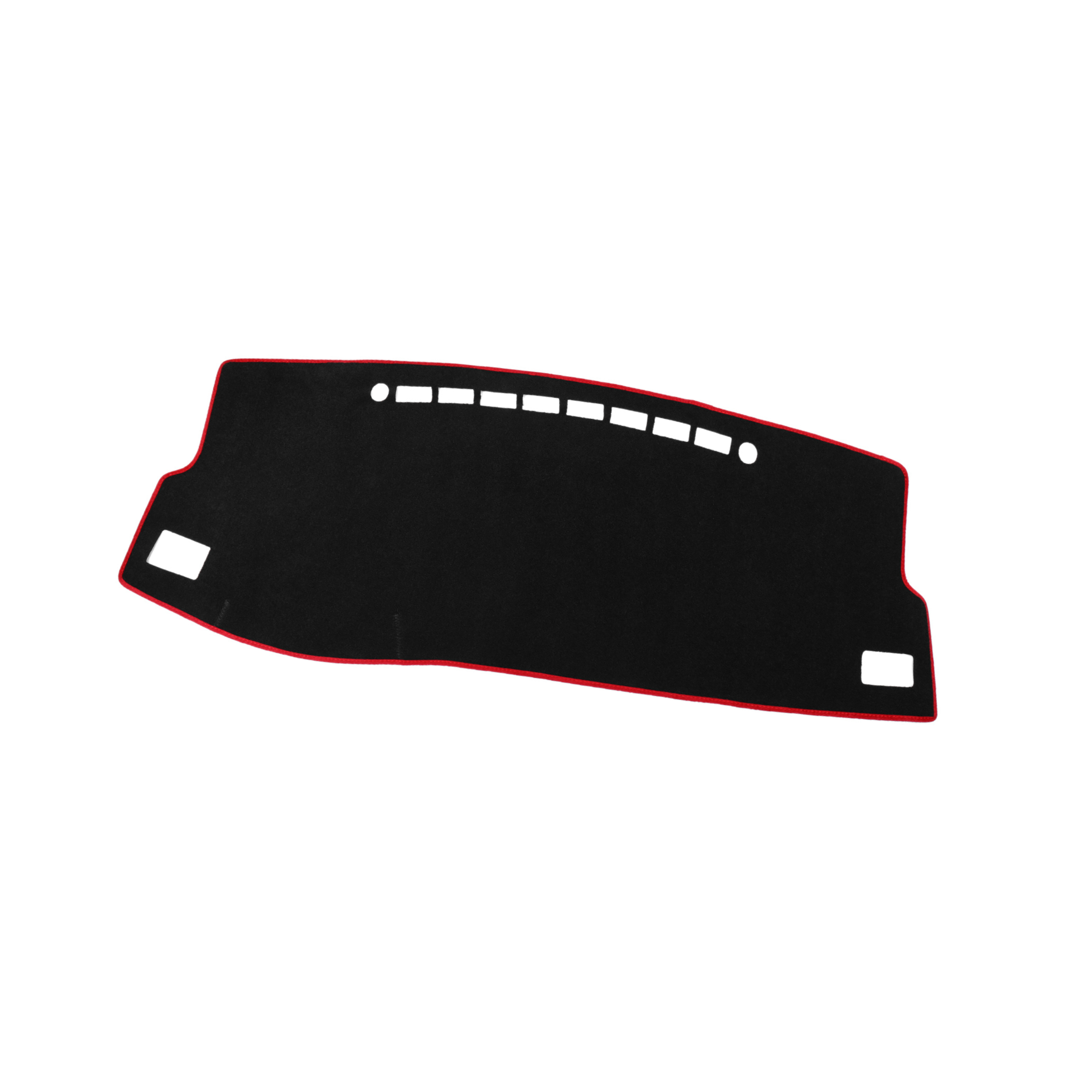 Unique Bargains Car Dashboard Cover Black Red Dash Pad for Toyota