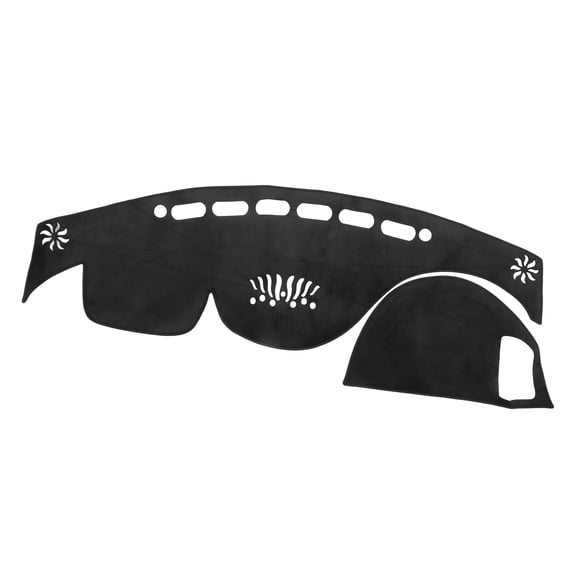Unique Bargains 1Pcs Car Dashboard Cover Compatible for Infiniti FX35 2009-2013 Protective Flannels Black