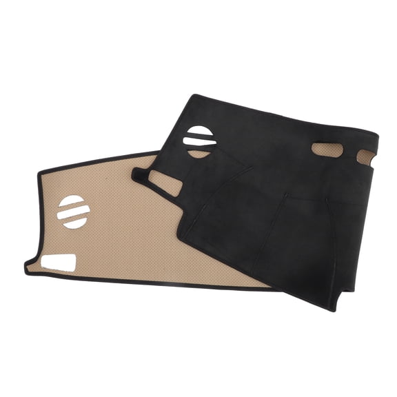 Unique Bargains Car Dashboard Cover Mat Center Interior Trim Dash Board Mat for Toyota RAV4 2013-2018 Flannels Black