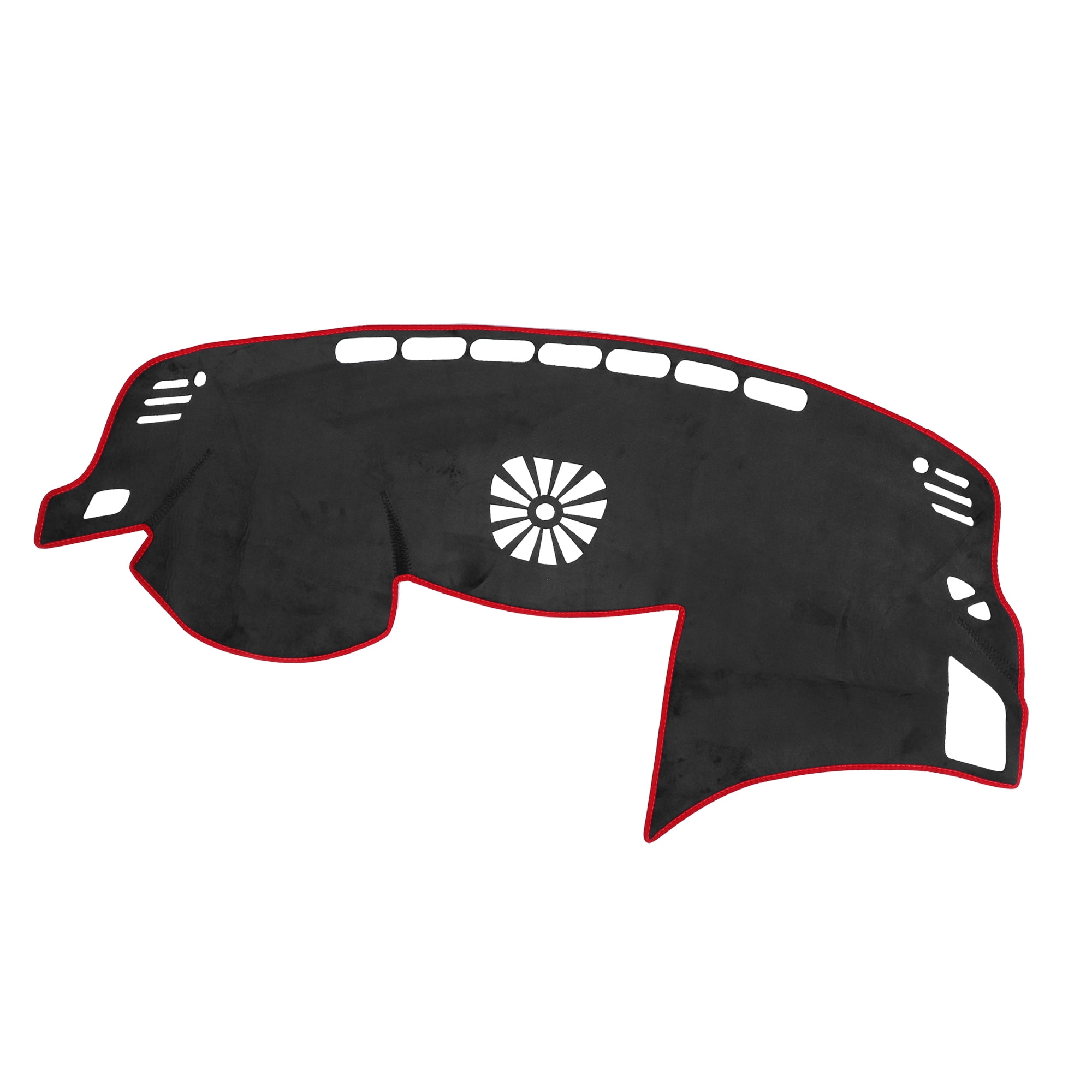 Unique Bargains Car Dashboard Cover Mat for Nissan Altima 2013-2018 Black Red Center Console Interior Dash Board Mat