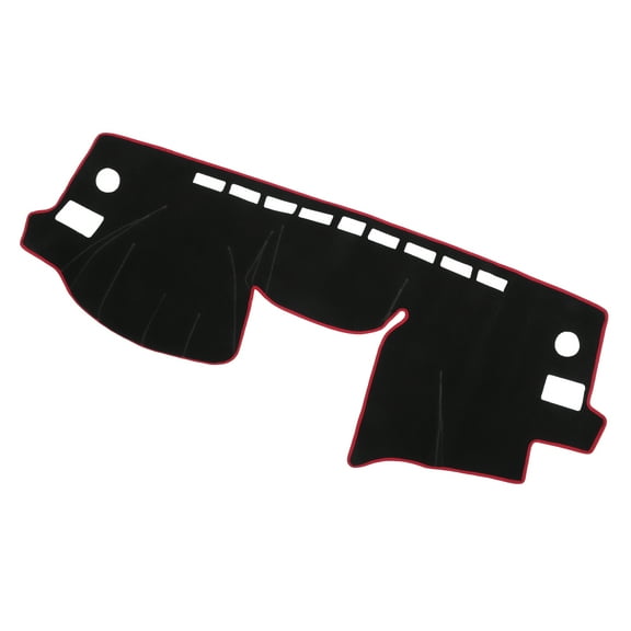 Unique Bargains Car Dashboard Cover Mat for Subaru Impreza 12-15 Black Red Center Console Interior Trim Dash Board Mat