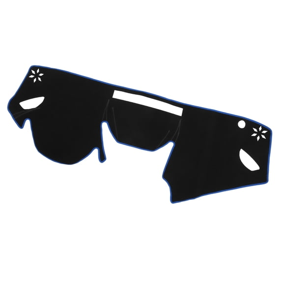 Unique Bargains Car Dashboard Cover Mat for Subaru Impreza 17-20 Black Blue Center Console Interior Trim Dash Board Mat