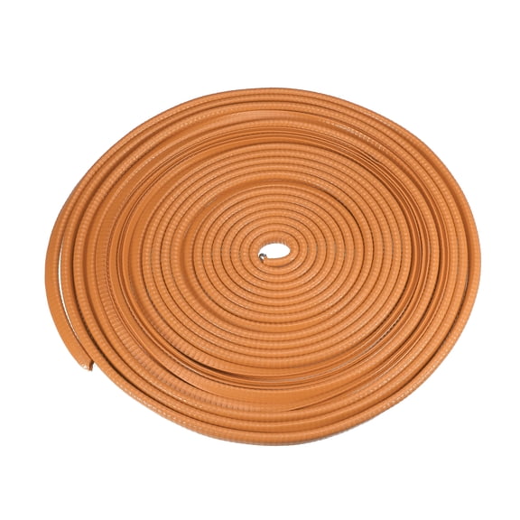Unique Bargains Car Door Edge Guard 32.8ft U Shape Rubber Edge Trim Seal Strip Protector Universal Iron Orange