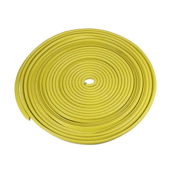 Unique Bargains Car Door Edge Guard 32.8ft U Shape Rubber Edge Trim Seal Strip Protector Universal Iron Yellow