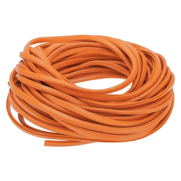 Unique Bargains Car Door Edge Protective Sealing Strip U-Type 65.62ft 20m Anti-scratch Collision Iron Orange
