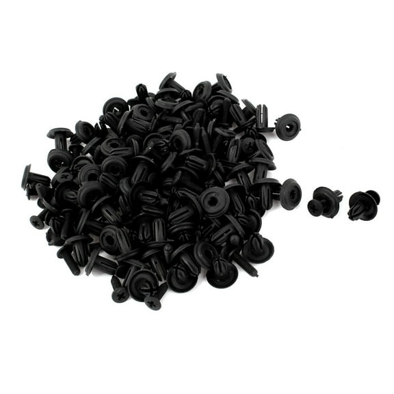 Unique Bargains Car Door Fender 6mm Hole Plastic Rivets Fastener Screw Push Clips 100 Pcs