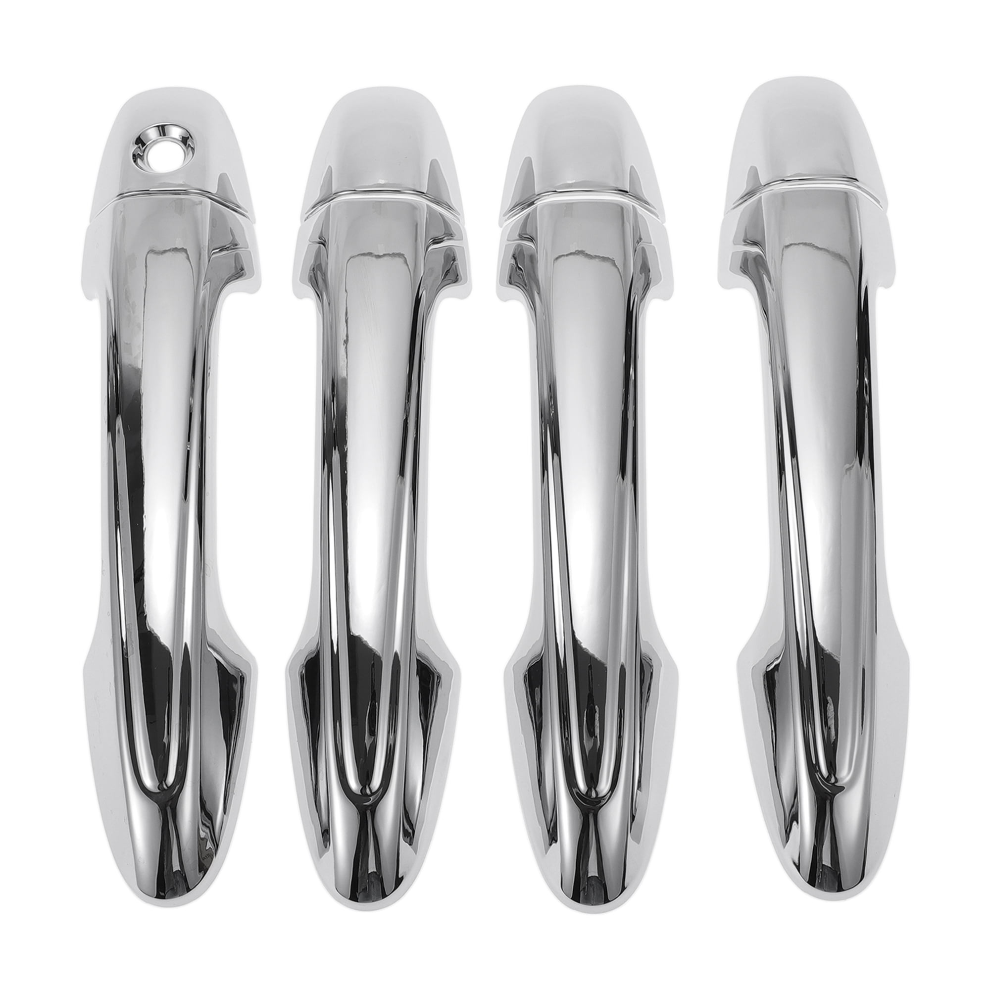 Unique Bargains Car Door Handle Cover Trim Silver Tone for Toyota RAV4 2013-2018