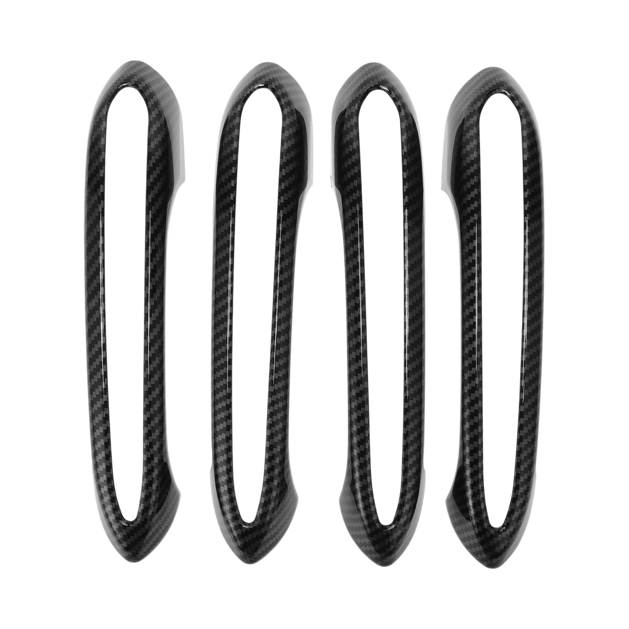 Unique Bargains Car Door Handle Cover Trim for BMW 5 Series G30 2018 ABS Black