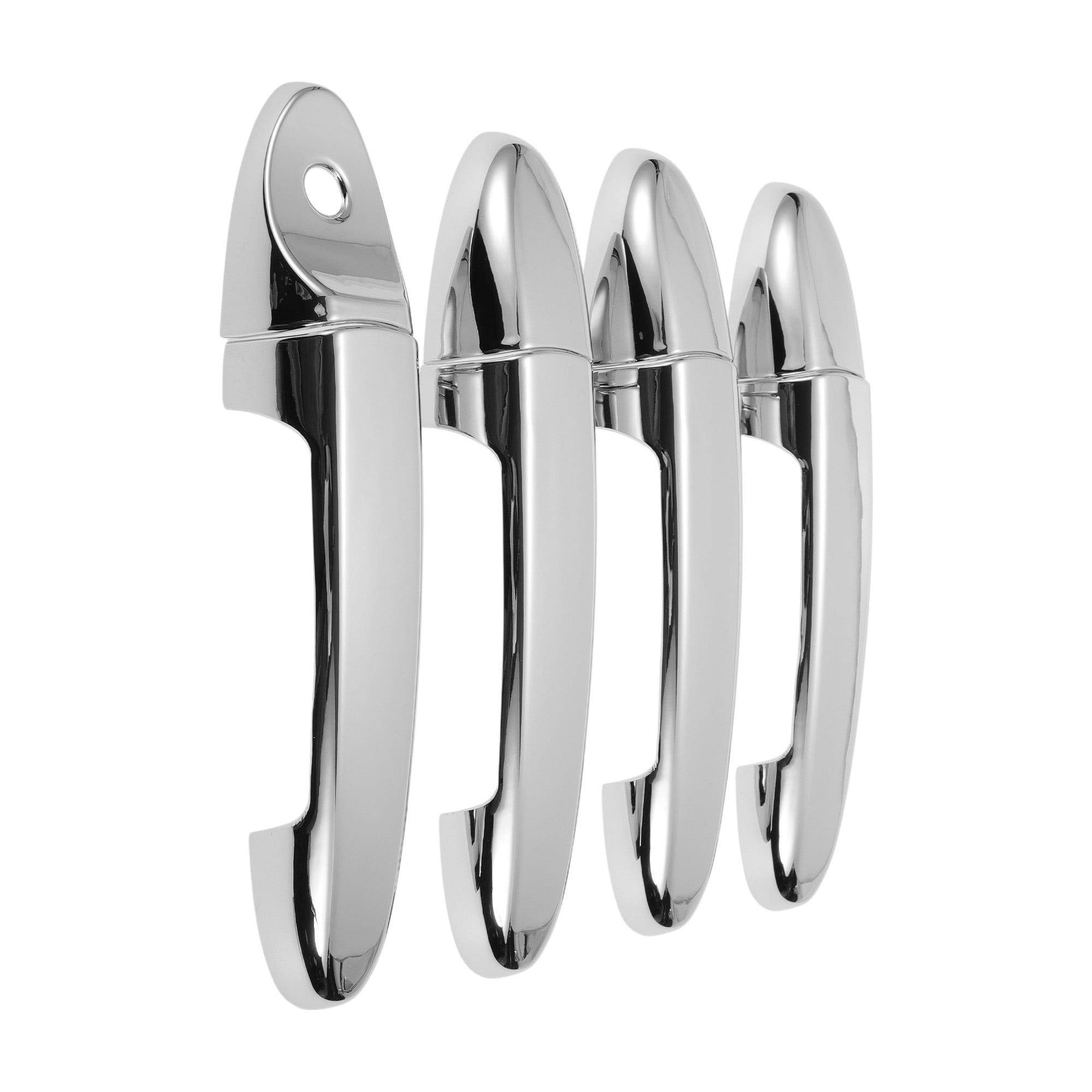 Unique Bargains Car Door Handle Cover Trim for Ford ESCAPE 2008-2012 ABS Silver Tone
