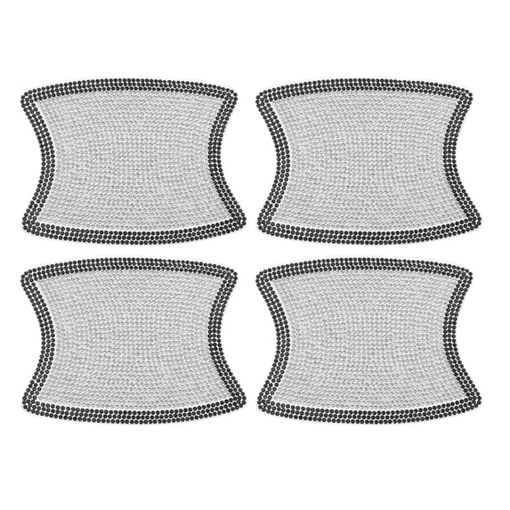 Unique Bargains Car Door Handle Protector Anti-scratch 8x10cm Auto Door Handle Protective Film White,Black 4 Pcs