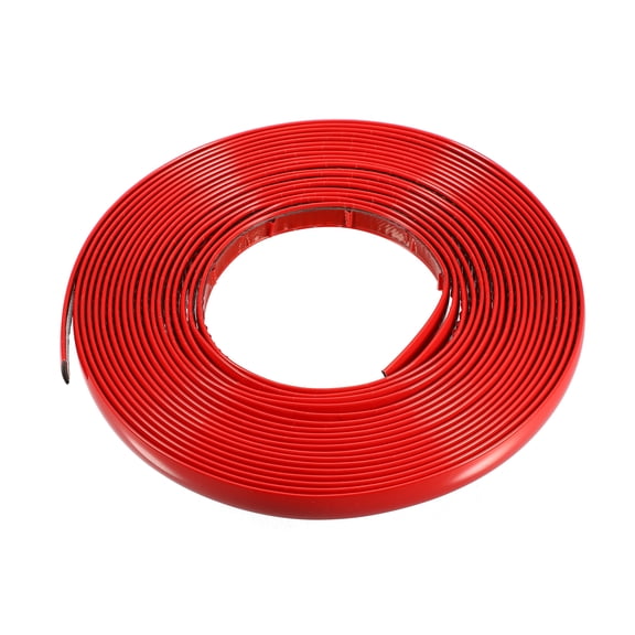 Unique Bargains Car Door Window Edge Guards Trim Body Strip 25ft Length 12mm 1/2 Inch Width Trim Strip Universal Red