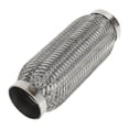 thumbnail image 1 of Unique Bargains Car Exhaust Flex Pipe 2.20 Inch OD Flexible Braided Exhaust Tube Universal Flexible Pipe Tubing Silver Tone 1 Pc, 1 of 6