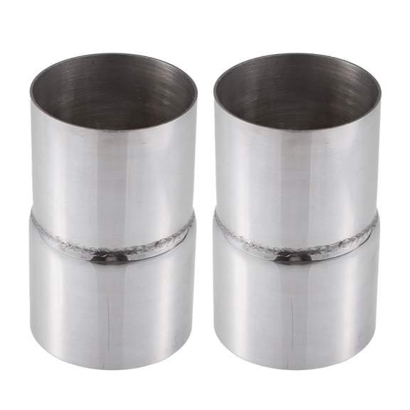 Unique Bargains Car Exhaust Pipe Adapter Reducer Connector 2.25 ID to 2.5 OD Silver Tone