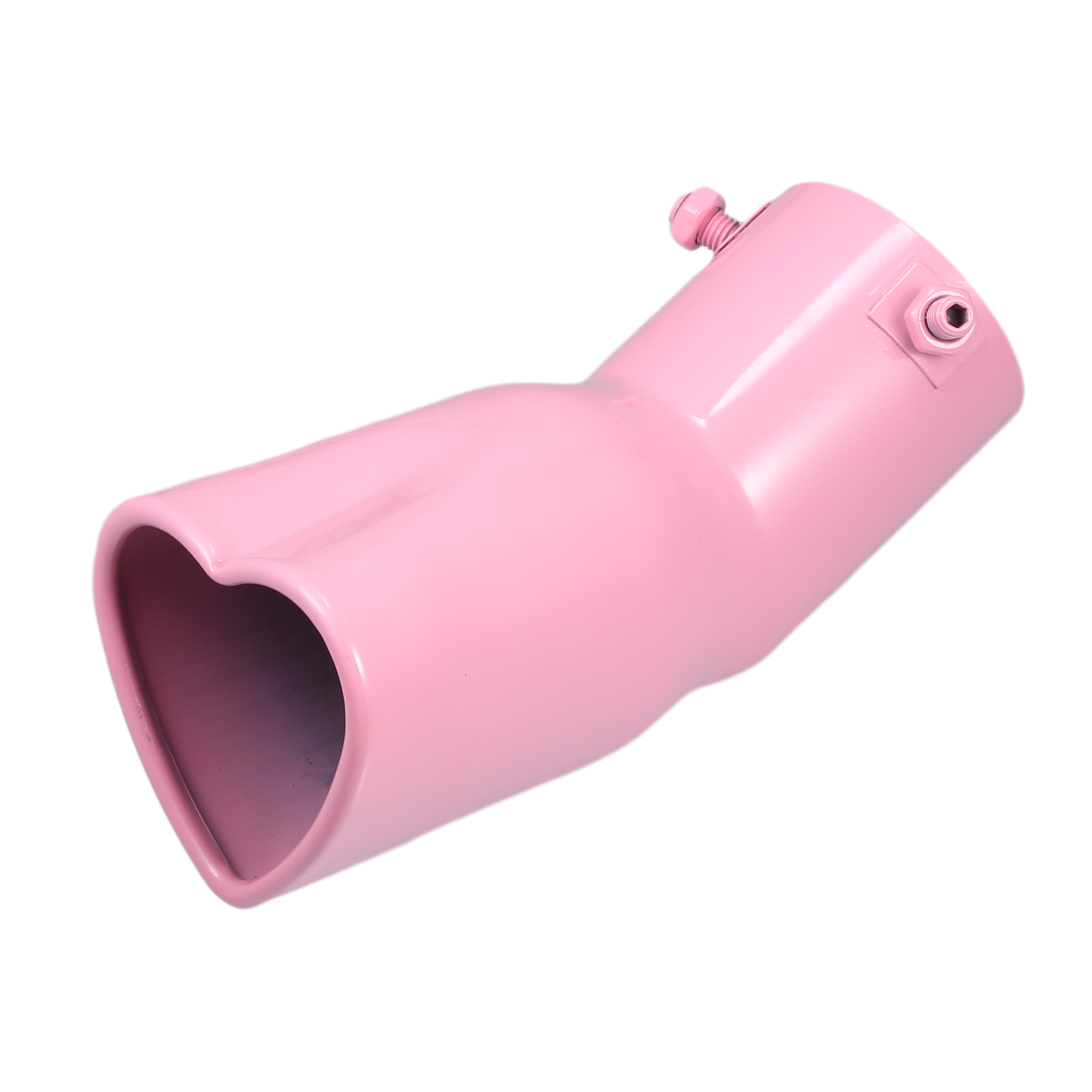 Unique Bargains Car Exhaust Tip Heart Shaped Tail Pipe 2.4Inch ID 7.48Inch Length