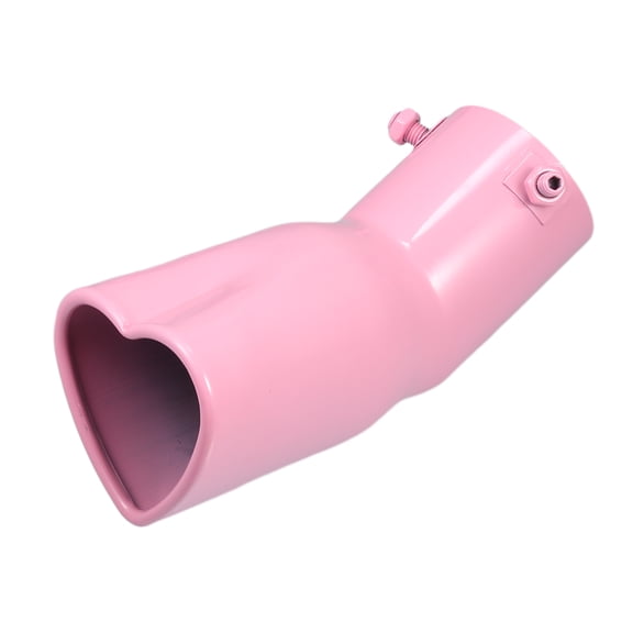 Unique Bargains Car Exhaust Tip Heart Shaped Tail Pipe 2.4Inch ID 7.48Inch Length