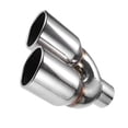 thumbnail image 1 of Unique Bargains Car Exhaust Tip Tail Pipe 2.5 Inch Inlet 7.5 Inch Outlet 9.5 Inch Length Universal Silver Tone, 1 of 6