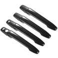 thumbnail image 1 of Unique Bargains Front Rear Left Right Side Car Exterior Door Handle Cover with Keyless Hole Fit for Mitsubishi Outlander - Pack of 4 Carbon Fiber Black, 1 of 6