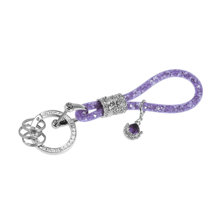 Unique Bargains Car Faux Crystal Keychain Key Fob Accessories