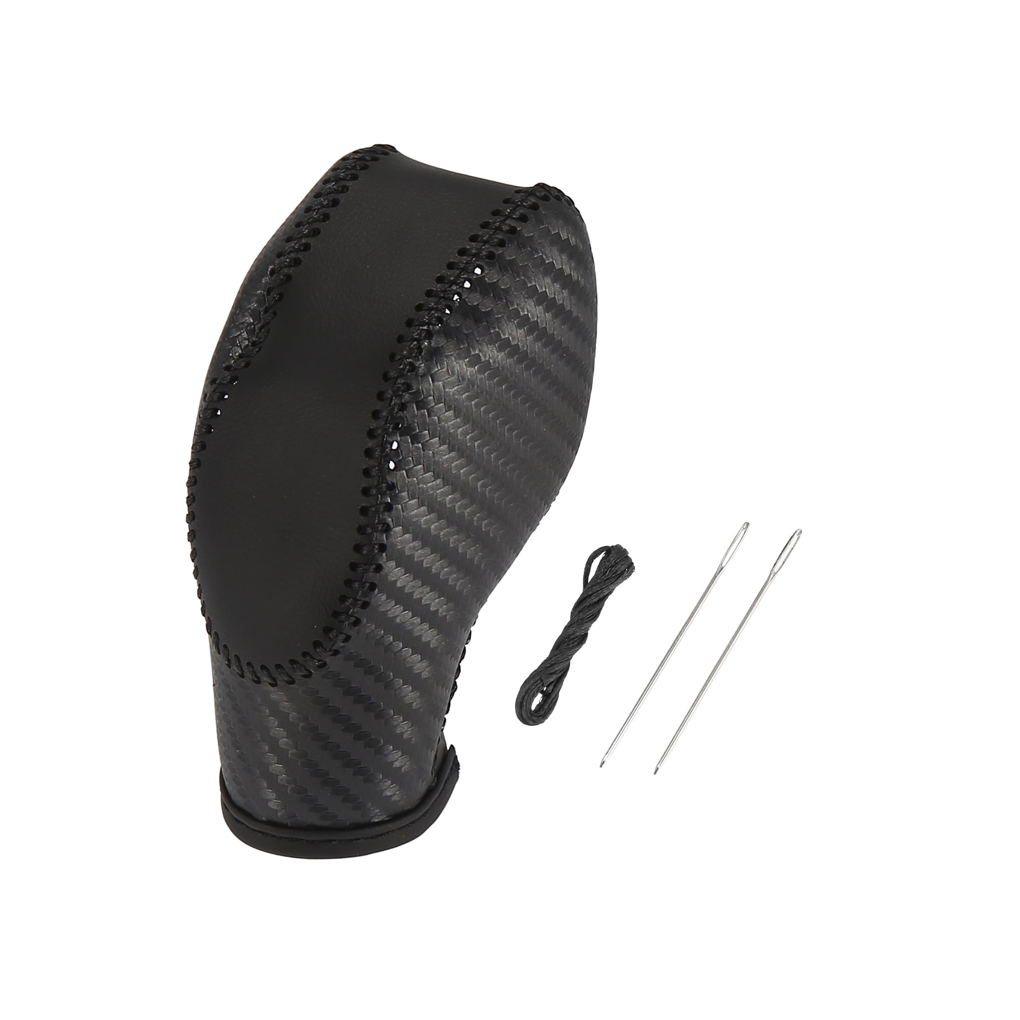 Unique Bargains Car Faux Leather Gear Shift Knob Cover for Ford Focus Escape Fusion Black