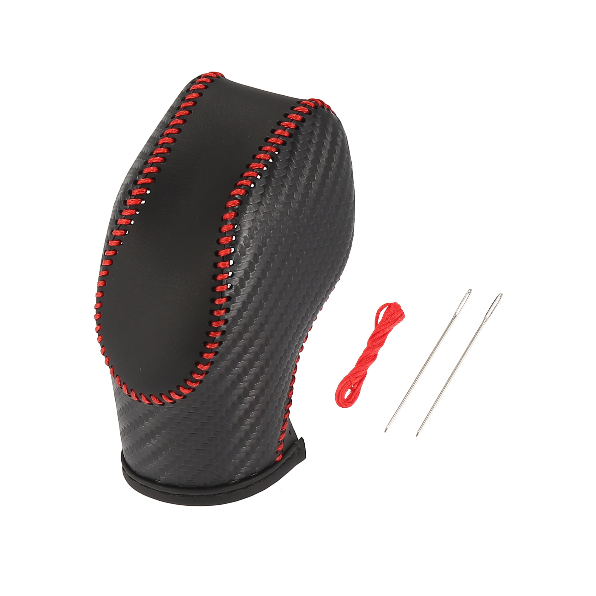 Unique Bargains Car Faux Leather Gear Shift Knob Cover for Ford Focus Escape Fusion Red