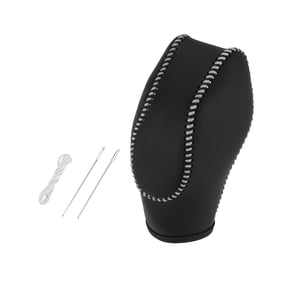 Unique Bargains Car Faux Leather Gear Shift Knob Cover for Ford Focus Escape Fusion Transit Van Gray Line