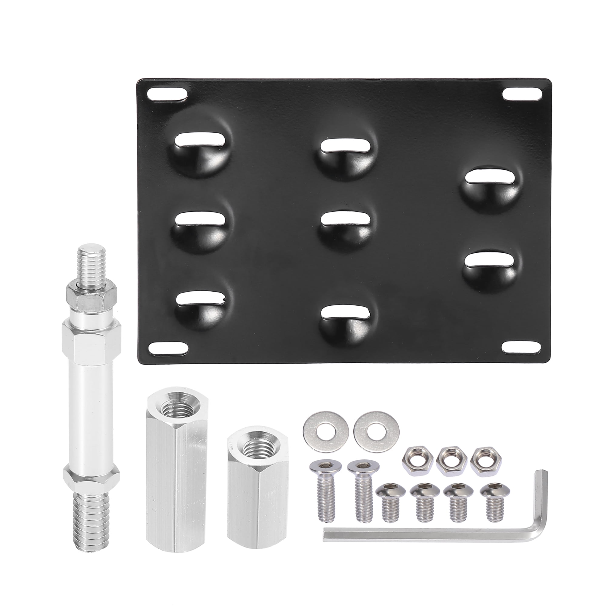 Unique Bargains Car Front Bumper Tow Hook License Plate Mount Bracket