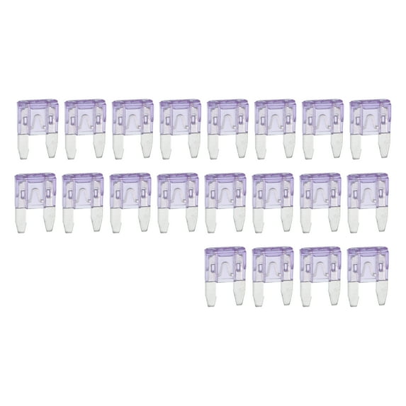 Unique Bargains Car Fuse Blade Style Fuses 35A Mini Fuse Durable Short Circuit Protection Light Purple 20Pcs