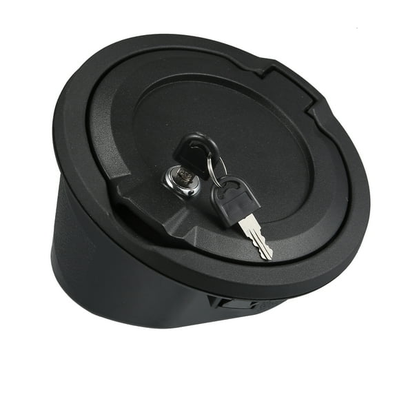 Unique Bargains Car Gas Cap Fuel Filler Door Cover for Jeep Wrangler 2018 2019 2020 2021 2022 Black