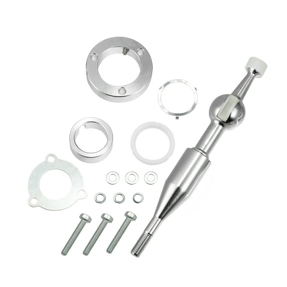 Unique Bargains Car Gear Stick Shift Knob Kit for Mazda MX5 Miata 1990-1997 RX7 1986-1991 1.6L Silver Tone