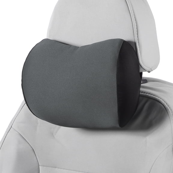 Unique Bargains Car Headrest Pillow Ergonomic Comfortable Neck Pillow Neck Support Pillow Polyester, Emulsion Adjustable width Gray 2 Pcs for Driving Travel