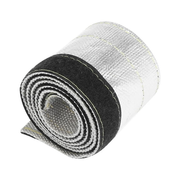 Unique Bargains Car Heat Shroud 3/8" ID 3.2ft Aluminized Sleeving Shield Sleeve Shield for 3/8" OD Fuel Lines