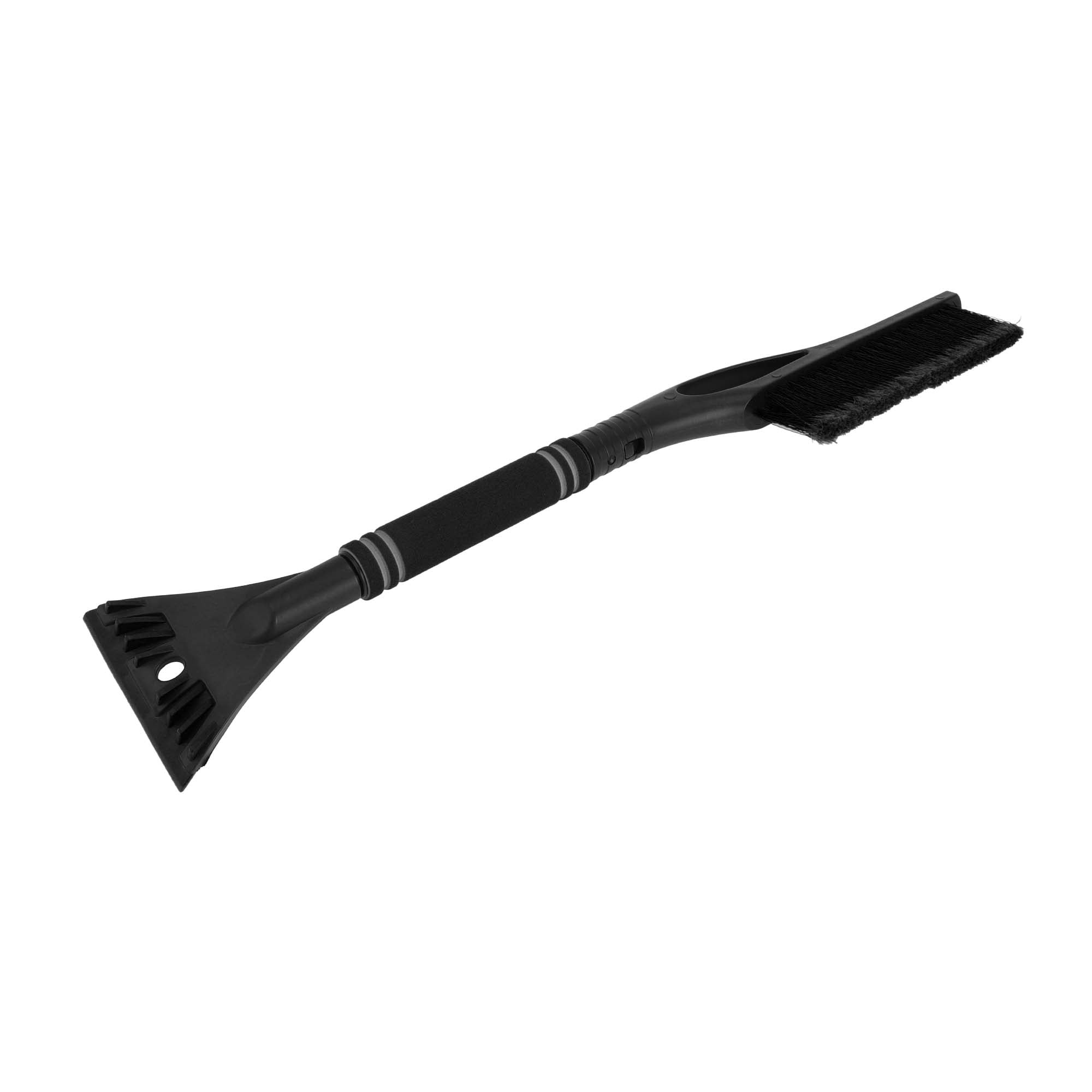 Unique Bargains Car Ice Scraper Brush with Broom - SUV Snow Frost Remover Black