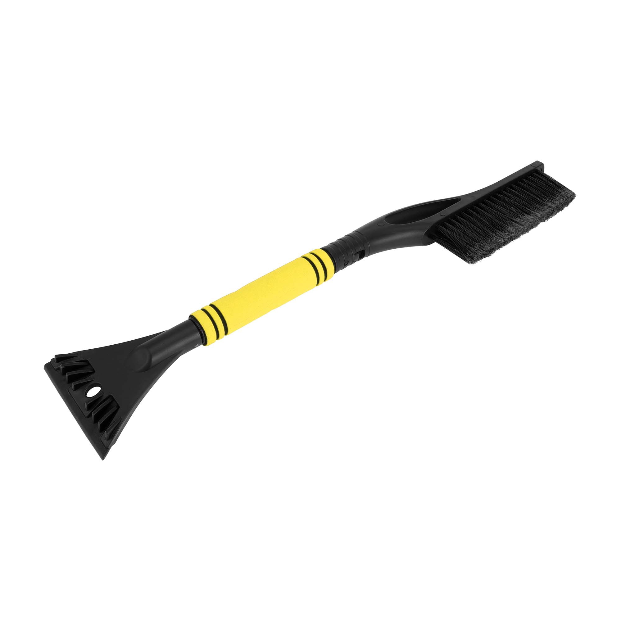 Unique Bargains Car Ice Scraper Brush with Broom - SUV Snow Frost Remover Yellow