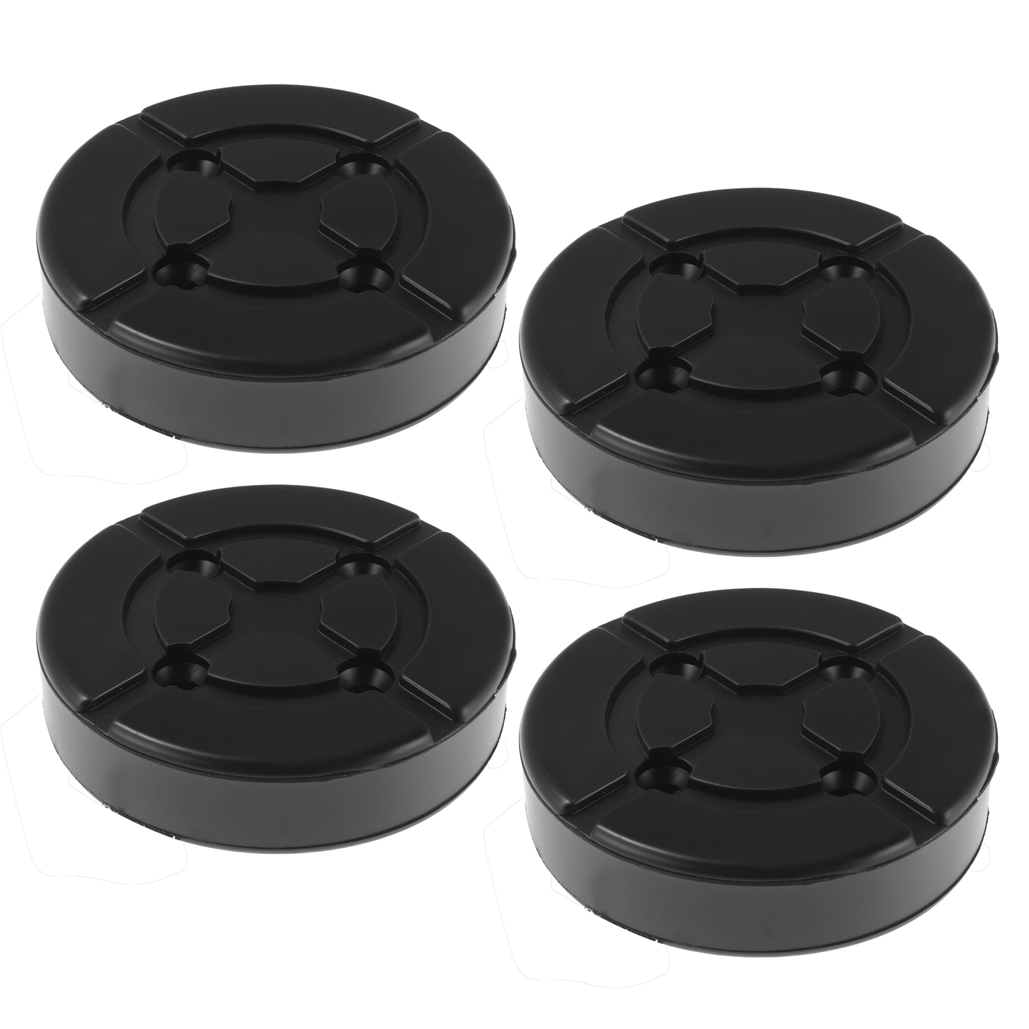 Unique Bargains Car Jack Pads Universal Heavy Duty Rubber Floor Jack Pad Adapter 1.1 ″ Anti-Slip Protect Frame Jack Stand Pads for Vehicle Black 4 Pcs