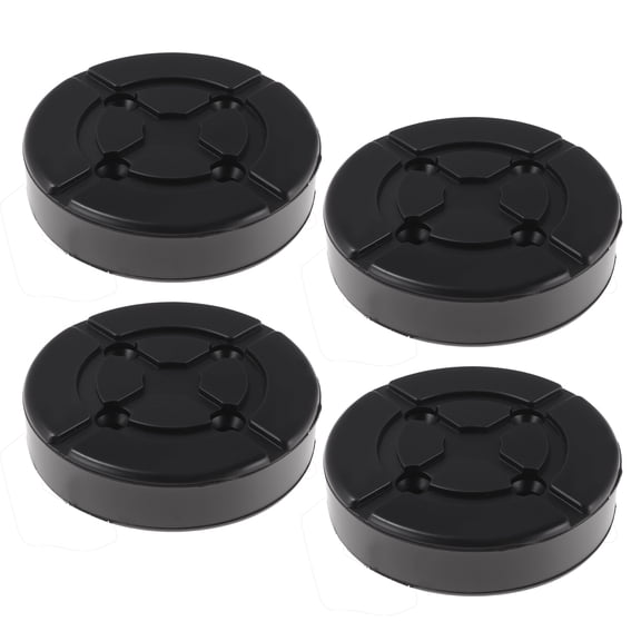 Unique Bargains Car Jack Pads Universal Heavy Duty Rubber Floor Jack Pad Adapter 1.1  Anti-Slip Protect Frame Jack Stand Pads for Vehicle Black 4 Pcs