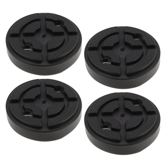 Unique Bargains Car Jack Pads Universal Heavy Duty Rubber Floor Jack Pad Adapter 0.98 Anti-Slip Protect Frame Jack Stand Pads for Vehicle Black 4 Pcs