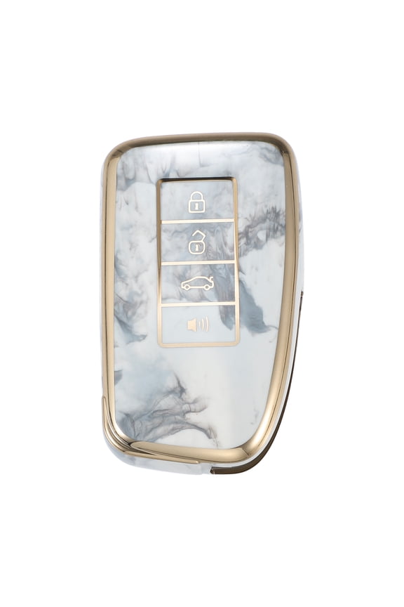 1PC Car Key Fob Cover 4 Button Remote Key Fob Case Gray for Lexus ES350 RX GS LS NX RS GX LX RC LC