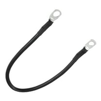 Unique Bargains Marine Battery Inverter Cable 8 AWG 5/16"-3/8" 1ft Battery Copper Wire Black