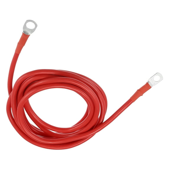 Car Marine Battery Inverter Cable 5/16"-3/8" 9ft Battery Copper Wire Red