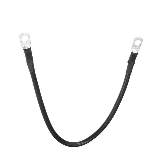 Unique Bargains Car Marine Battery Inverter Cable 8AWG 5/16inch Robust Battery Copper Wire 1Pcs Black 1ft
