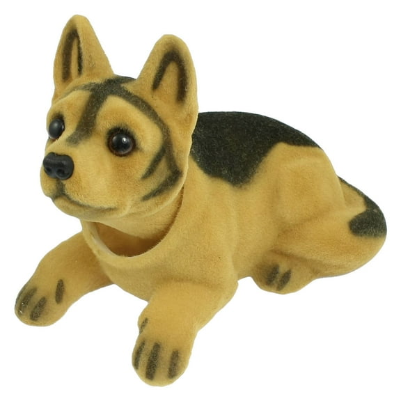 Unique Bargains Car Nodding Bobblehead Dashboard Shepherd Dog Black Brown