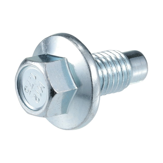 Unique Bargains Car Oil Drain Plug No.11519933/11562588/9L8Z6730A for Buick Enclave 2008-2017 Metal Silver Tone