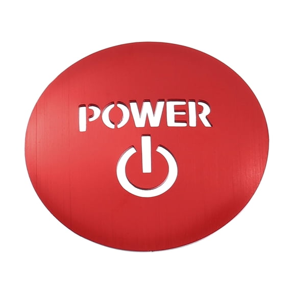 Unique Bargains Car One Click Start Button Cover for Toyota Crown Royal Car AWS21 2012-2018 Red