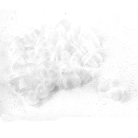 Unique Bargains Car Panel Trim Clips Plastic Rivet Push Fastener White 8mm Hole 50 Pcs