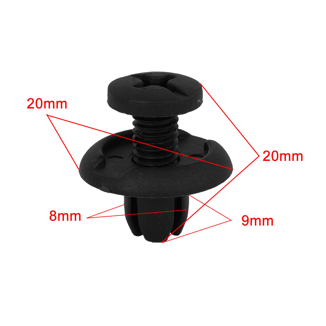 Unique Bargains Car Plastic Push Rivets Auto Fastener Screw Retainer