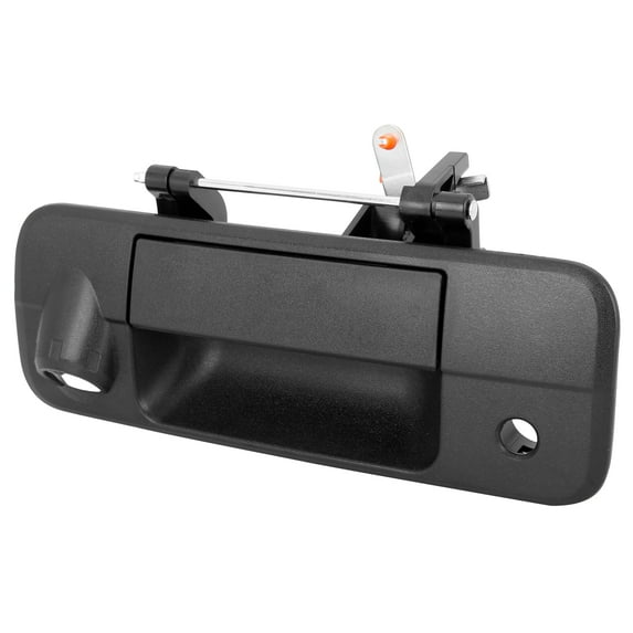 Unique Bargains Car Rear Door Liftgate Latch Tailgate Handle with Key Rear Camera Hole for Toyota Tundra 2007-2013,Black