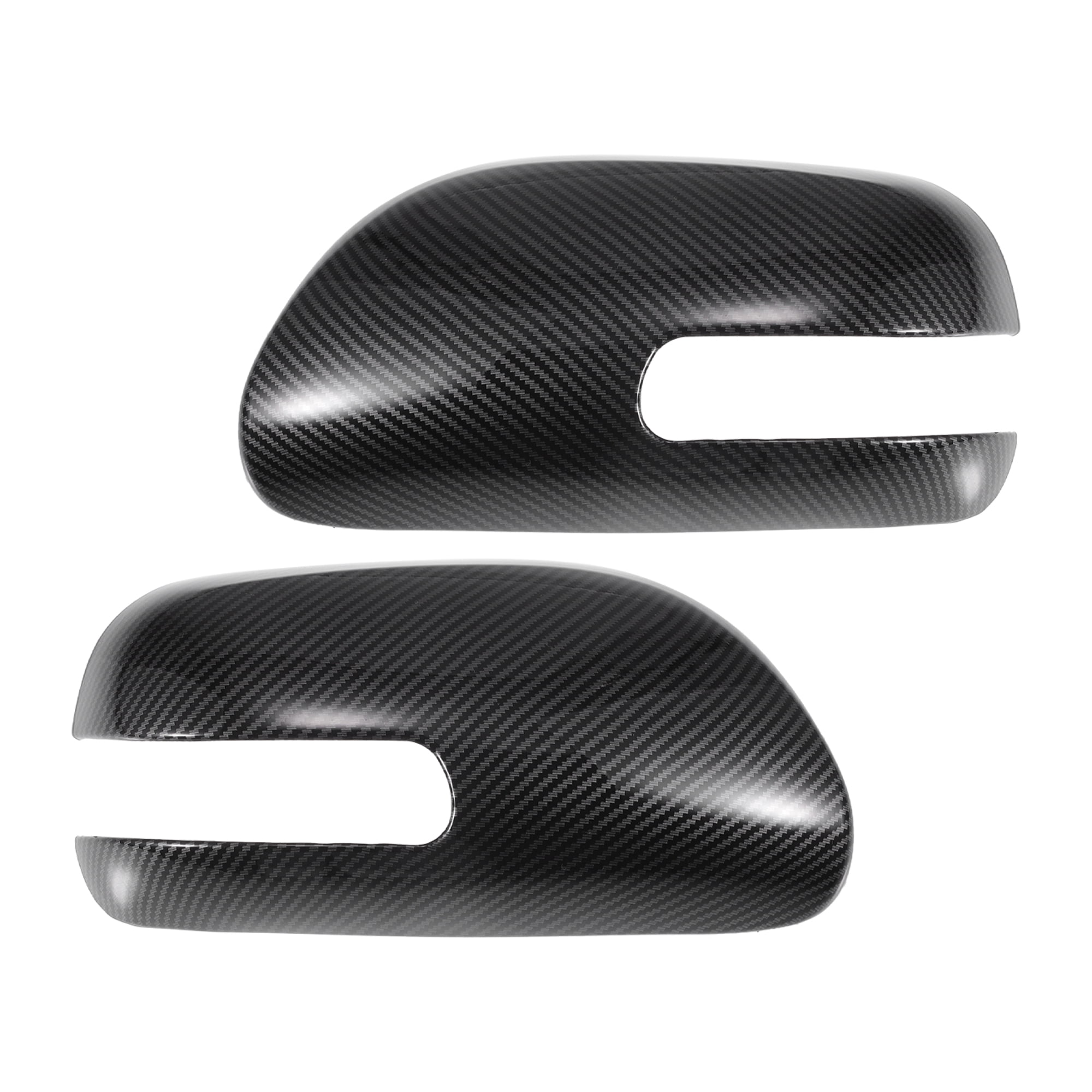 X AUTOHAUX Carbon Fiber Mirror Covers For Honda Civic 2012-2015 – Stick-On Overlays For Side Mirrors With Turn Signals