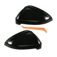 thumbnail image 1 of Unique Bargains Car Rear View Left Right Mirror Cover Cap Replacement for Audi A4 A5 S4 S5 RS5 Pair Gloss Black, 1 of 5