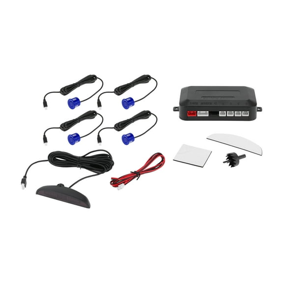 Unique Bargains Car Reverse Backup Radar System Reverse Parking Sensors Rear 4 Parking Sensors